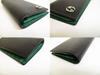 Authentic GUCCI Interlocking G Black Leather Long Flap Wallet #b141  Open box