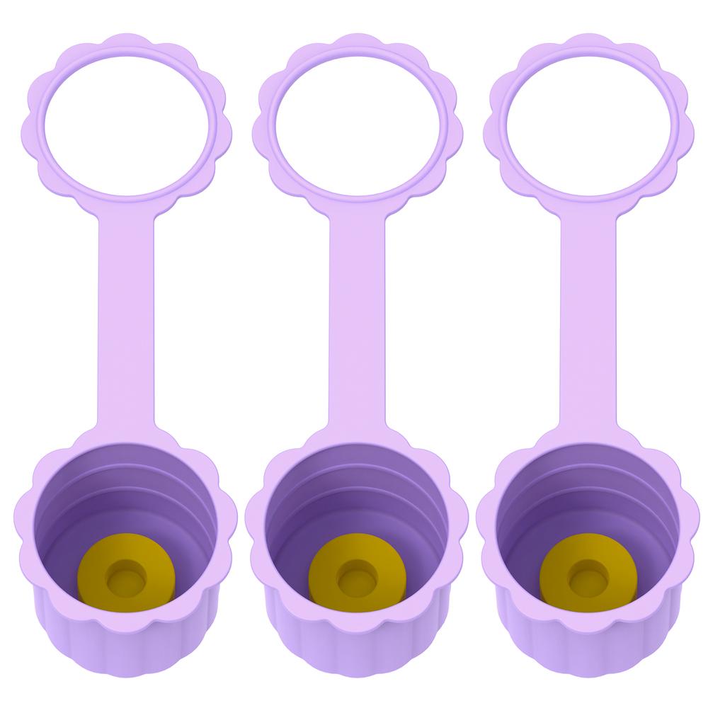 3Pcs 5 Gallon Water Jug Cap Reusable Replacement Bottle Lids Spill Water Bottle Caps Silicone Replacement Cap Lids Anti Splash