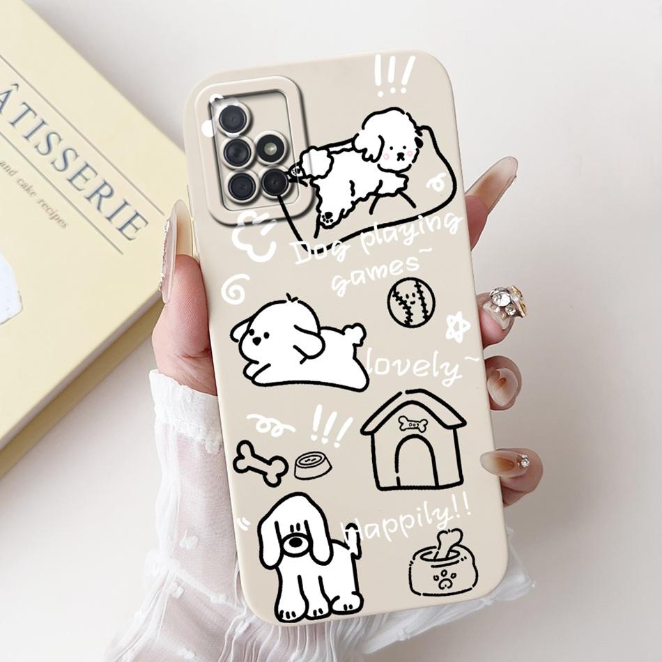 For Samsung Galaxy A71 Cute Panda Cat Cartoon Phone Case For Samsung A71 4G SM-A715F Soft Silicone Shockproof Cases