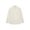 Li Ning Embroidered Loose Casual Zip Long Sleeve Shirt Men Shirts White ASHS021-1