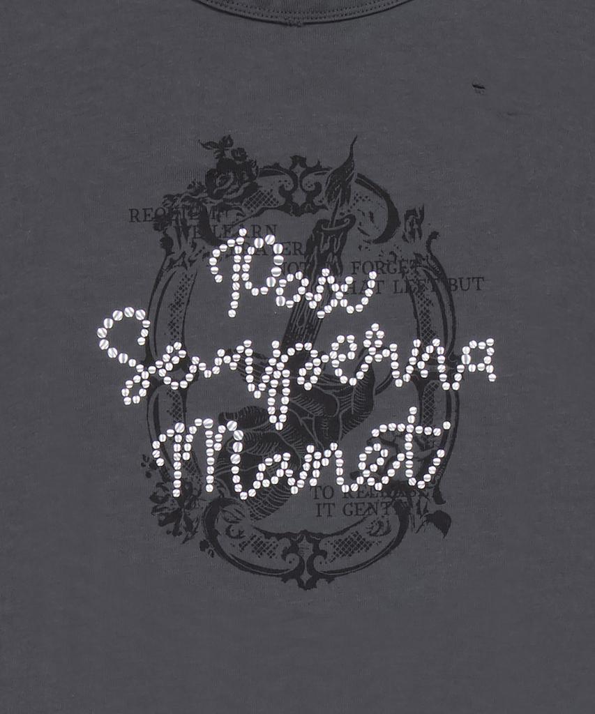 ROCKCAKE Semperna Hotfix Crop Top - Charcoal