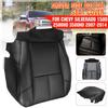 For 2007-14 Chevy Silverado 1500 2500 HD Driver Bottom PU Leather Seat Cover Black