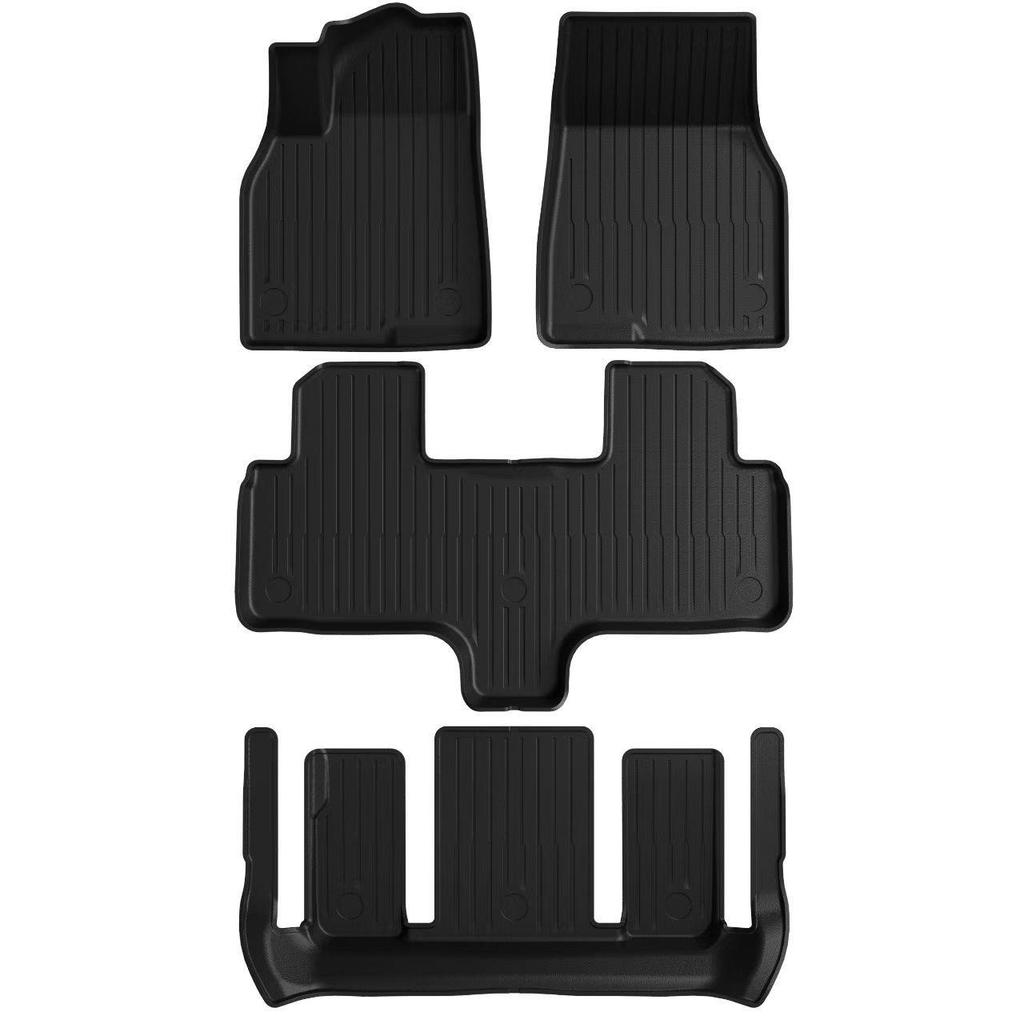 Eco-Friendly TPE Cargo Mats for Tesla Model 3/Y Refresh: All-Weather Front and Rear Coverage