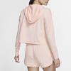 Nike Yoga Jersey Crop Hoodie Women Tops Pink CQ8834-664