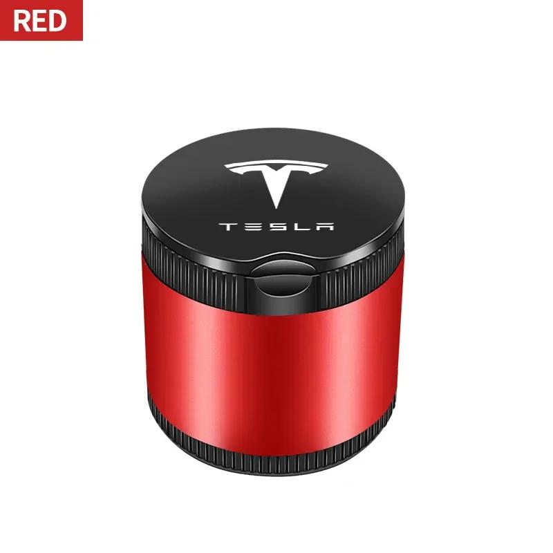 Autoaufkleber Tesla Auto Zigarettenaschenbecher Becher mit Deckel Tragbarer Abnehmbarer Fahrzeug Aschenbecher Halter Box Für Tesla Model 3 Model S Mo