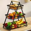 2/3 Tier Countertop Fruit Basket,Portable Fruit Bowle Basket for Kitchen Organizer Storage, Fruits Vegetable Bread Snacks Basket