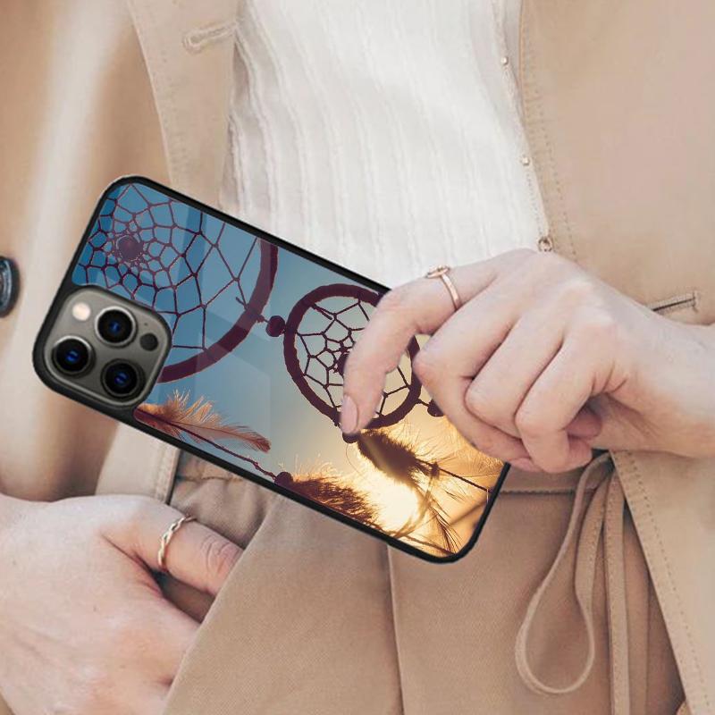 Fantasy Feather Dreamcatcher Magnetic Phone Case For APPLE iPhone 17 Air 16 14 13 12 Pro Max 15 Plus Wireless With MagSafe Cover
