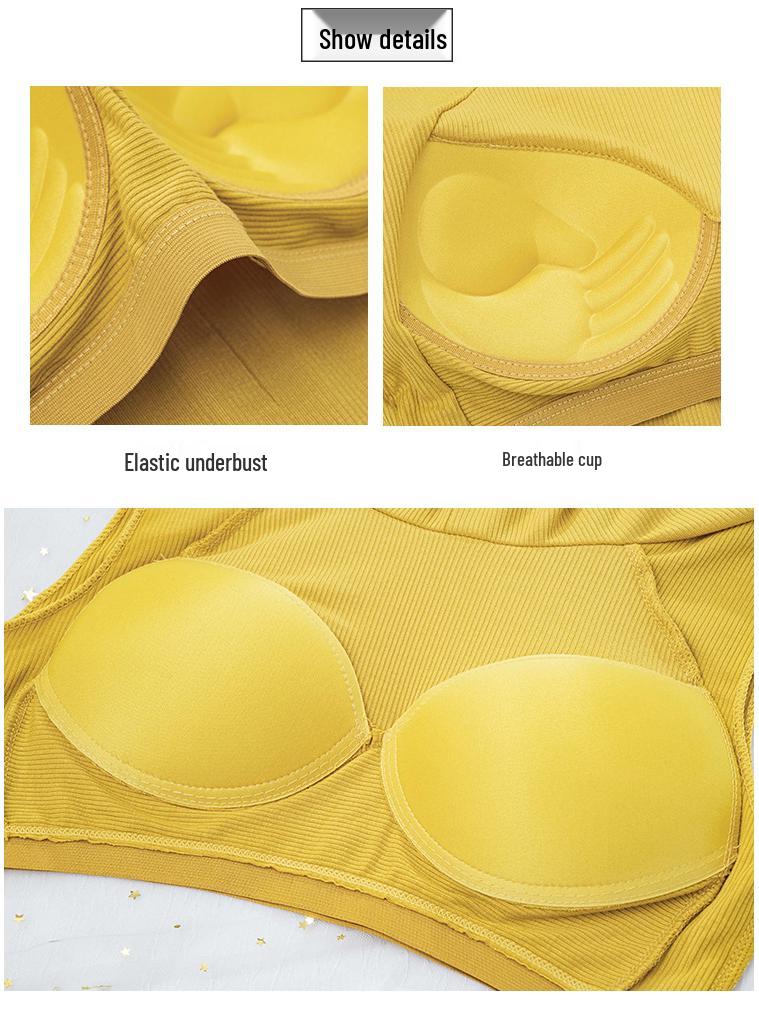 Ribbed Cropped Bodycon T-Shirt with Built-in Bra Pads and Fixed Short Sleeves