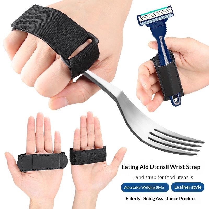 Meal Assistance Belt Washable Anti-Shake Anti-Spill Self-Service Eating Aid Band for Hand Tremor Adults