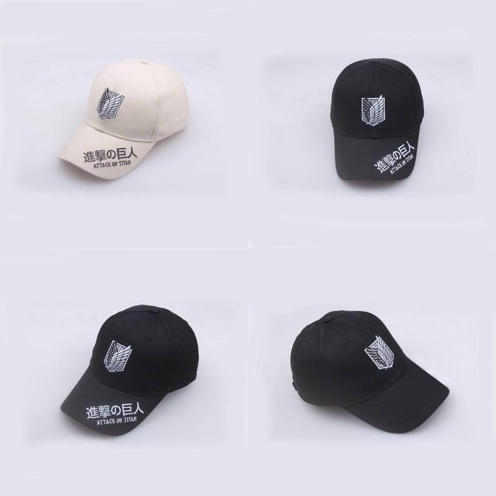 Attack On Titan Pattern Embroidered Cap Uv Protection Women Activities Outdoor