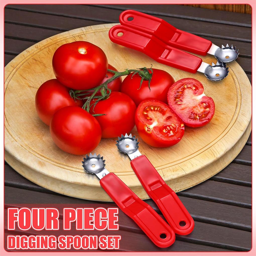 4Pcs Steel Tomato Nucleation Strawberry Removal Practical Tool Package Material Long Service Making Small Tool