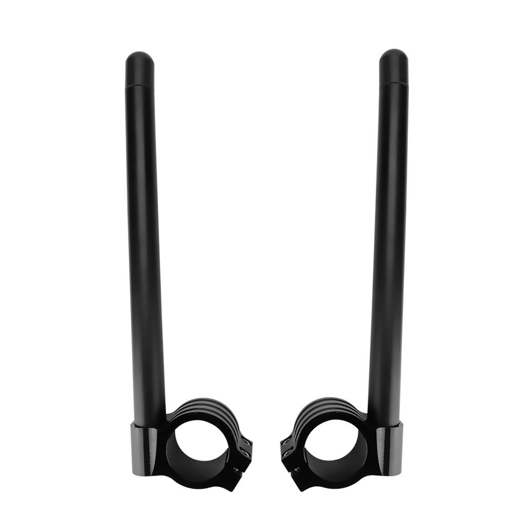 1Pair Universal 41mm Motorcycle CNC Separate Handle Bar Adjustable Clip On Handlebar