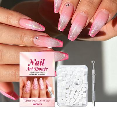 DIY Nail Sponge Set To Enhance Fingertips. A Variety Of Nail Gradient Sponge Sets.