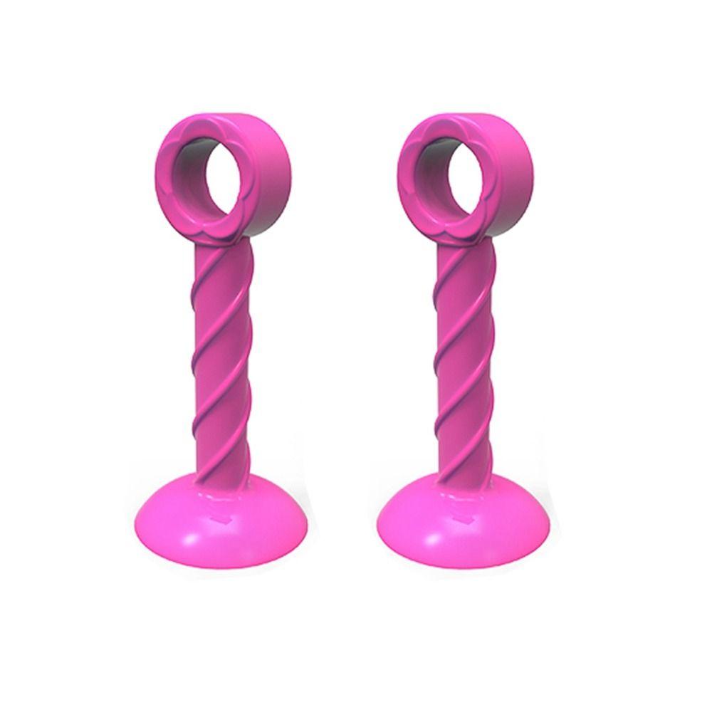 

2 шт. Силиконовый присоска Стопор для двери Присоска Защитники стен Накладка от ударов дверной ручки Мебельная фурнитура против повреждений Дверной упор розовый