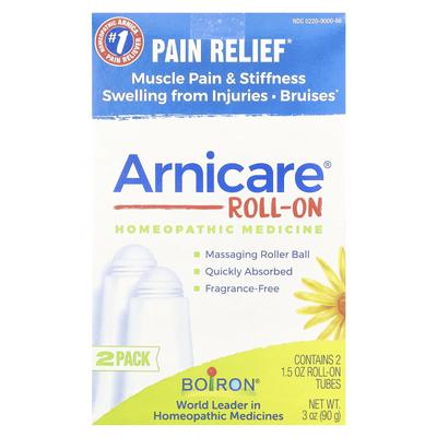 Arnicare Roll-On, Pain Relief, Fragrance Free, 2 Roll-On Tubes, 1.5 Oz Each