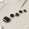 T.I.T.A Punte Pedicure Solide 14 Pezzi (Nero)