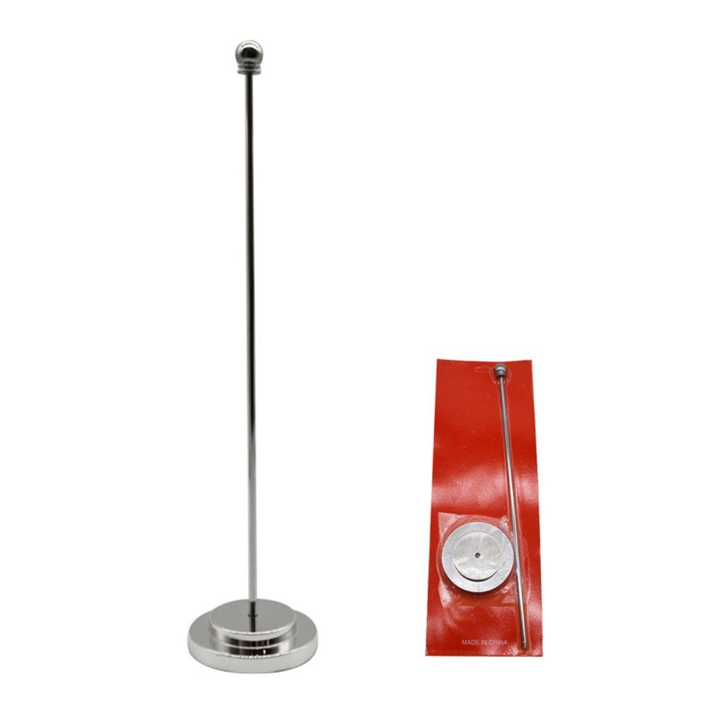 Bezšroubový stolní držák na vlajku Kovový stožár Jednoduchý stojan na vystavení vlajek Zasedací místnost