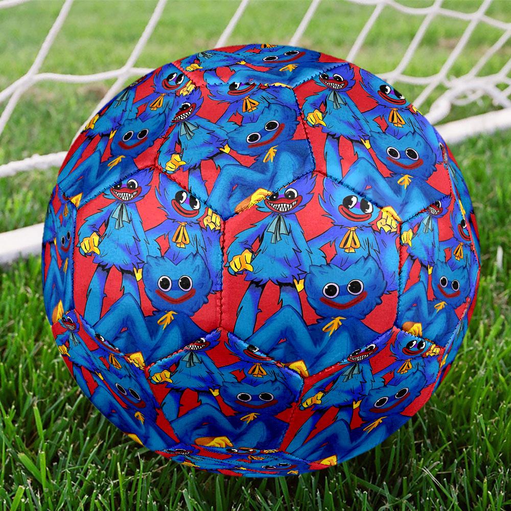 Huggy Wuggy Print Size 5 Soccer Ball, Standard Match Football for Sports Game and Team Practice, Ideal Gift for Soccer Fans
