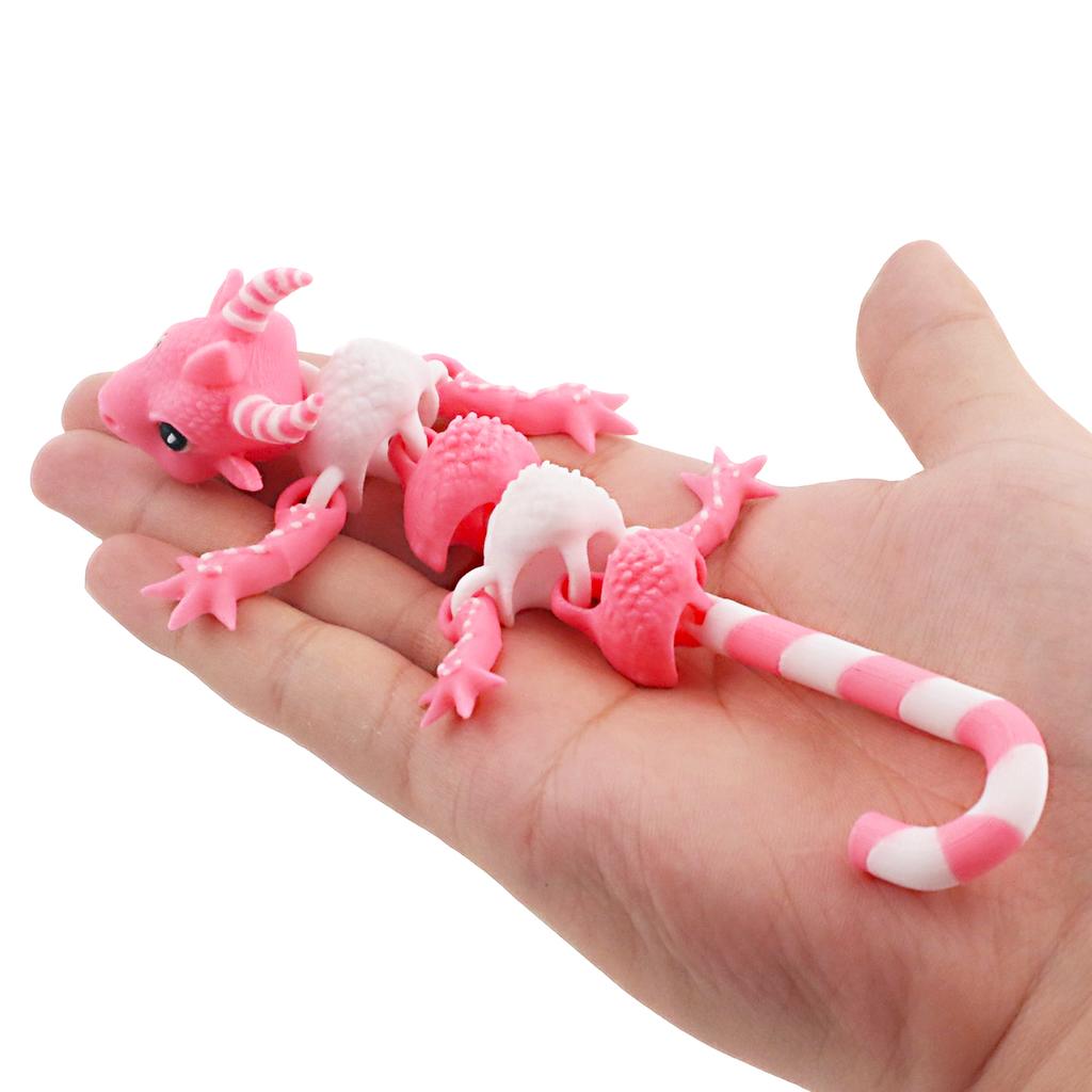 3D Printed Candy Hook Dragon, Cute And Interesting Novel Appearance, Multi-Color Little Dragon Ornament Gift Toy