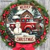 Rustic Wooden Christmas Sign with Merry Christmas - Navidad Sign for Front Door Wall Hanging Decor - Ideal Christmas Decoration