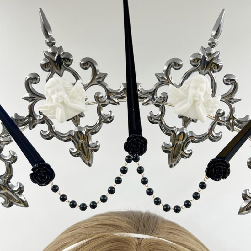 Sophisticated Headbands Elegant Metal Hair Accessory Comfortable Wear Hair Decors For Themed Event Cosplay