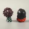 Cute Q-version PVC Figure Demon Slayer Kamado Tanjirou Kamado Nezuko Anime Model Toy Collectible Doll Gift Birthday Souvenir