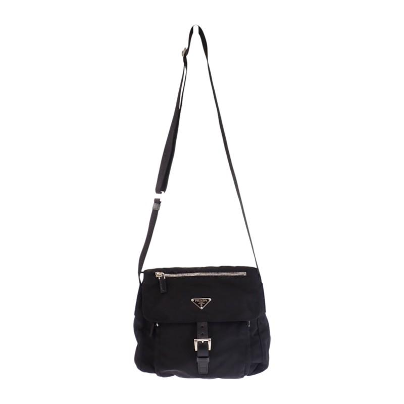 Prada BT8994 Shoulder Bag Black Nylon Mens