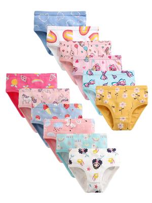 Evropské a Americké 100% Bavlna Odvádějící Vlhkost Prodyšné Dívčí Spodní Prádlo Kalhotky