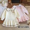 Baby Long Sleeve Dress with Rabbit and Bear Pleated Casual Perfect for and Entrance and Sizes [Jzozuxvv] Kids' Girl's Prints, 100% Cotton, Skirt,