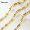 18K Gold Plated Brass Thick Chain For Jewelry Accessories,Heavy Knotted Chain For DIY Necklace Bracelet Making Accessories