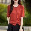 Women's Lightweight 50% Wool 50% Mulberry Silk Cardigan - 4-Season Versatile Knitwear for All-Year Comfort & Style
