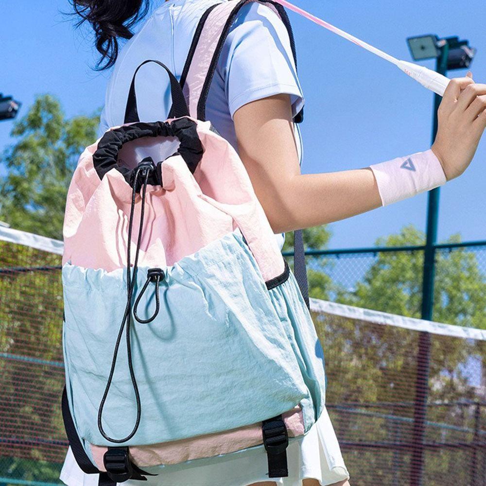 Lightweight Badminton Sports Bag Large Capacity Drawstring Fitness Bag Outdoor Sports