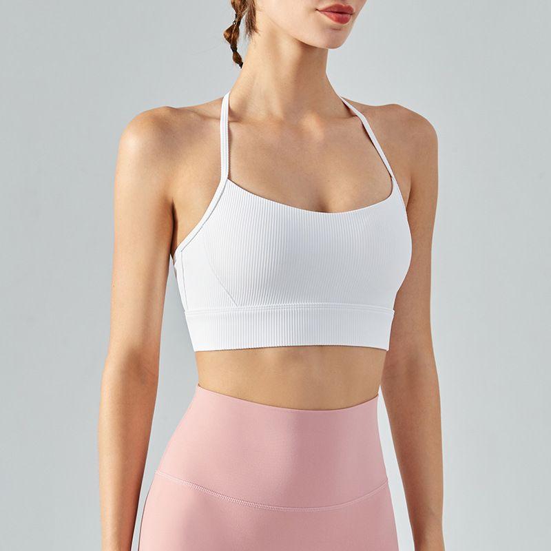 With Chest Pad Spring and Summer New Arrival T Shape Back Exercise Underwear Bra Running Shockproof Female Gym Top Outwear Beauty Back