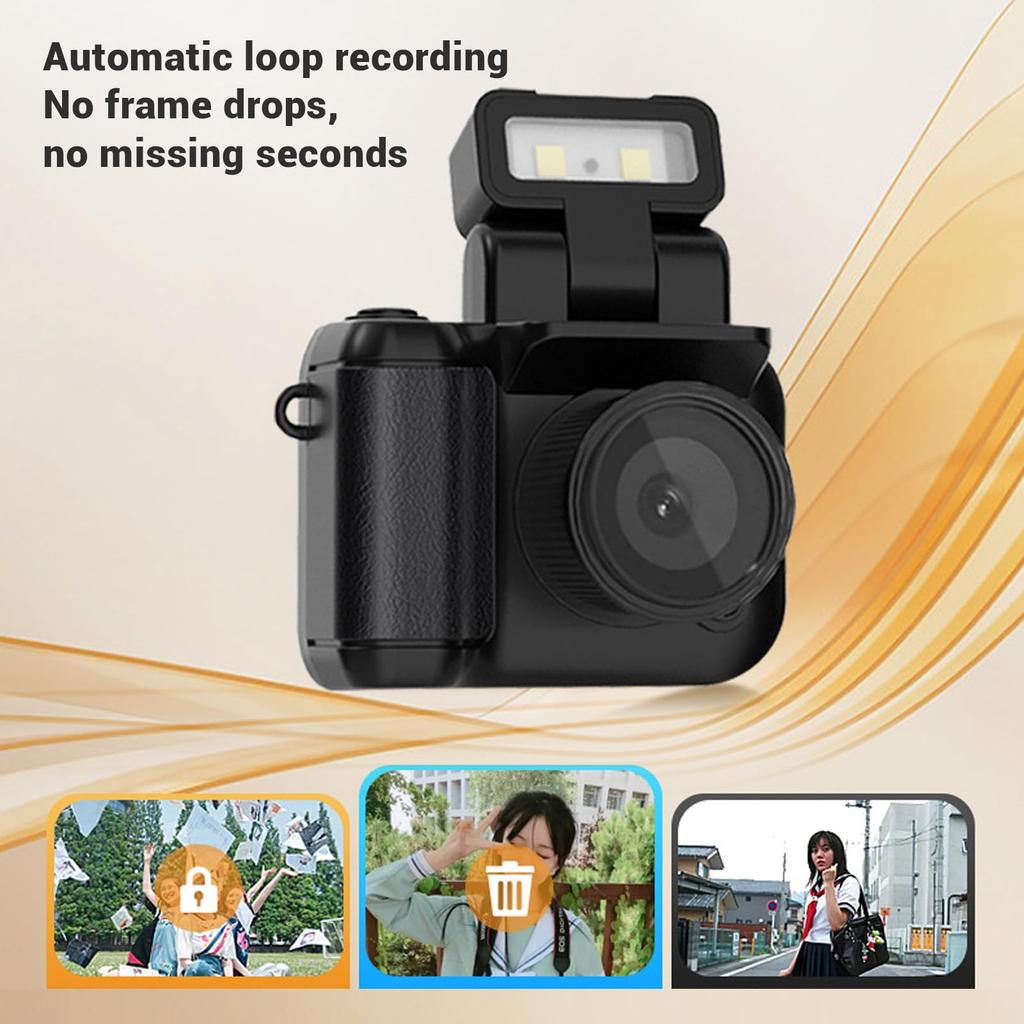 Mini Digital Camera, HD 1080P 2MP Camera with Colorful Screen, Portable Rechargeable Video Camera for Beginners