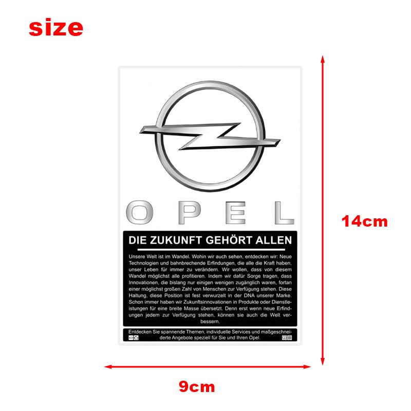 1pcs Car Front WIndshleld Statlc Sticker Waterproof Statlc Decal Flt For Opel Insignia Astra Antara Meriva Zafira H G Corsa