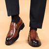 Läderskor för män Bröllop Formella Oxfords Business Casual kontorsarbetsskor för män Klassiska lyxiga spetsiga herrklänningsskor