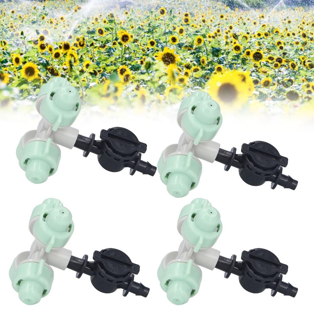 10 Set Durable Plastic Misting Nozzle Fits 4/7mm Hose Quick Connect Misting Spray Nozzle Mist Cooling Nozzle Garden Sprinklers