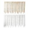 French Lace Curtain Vintage Short Sheer Cabinet Curtain Farmhouse Rustic Boho