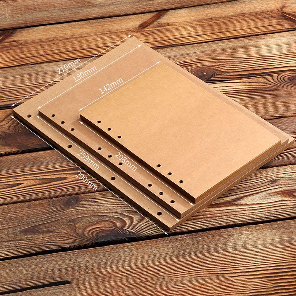 Kraft Paper Kraft Paper Binder Cover Vintage Perforated Binder Folder New File Folders