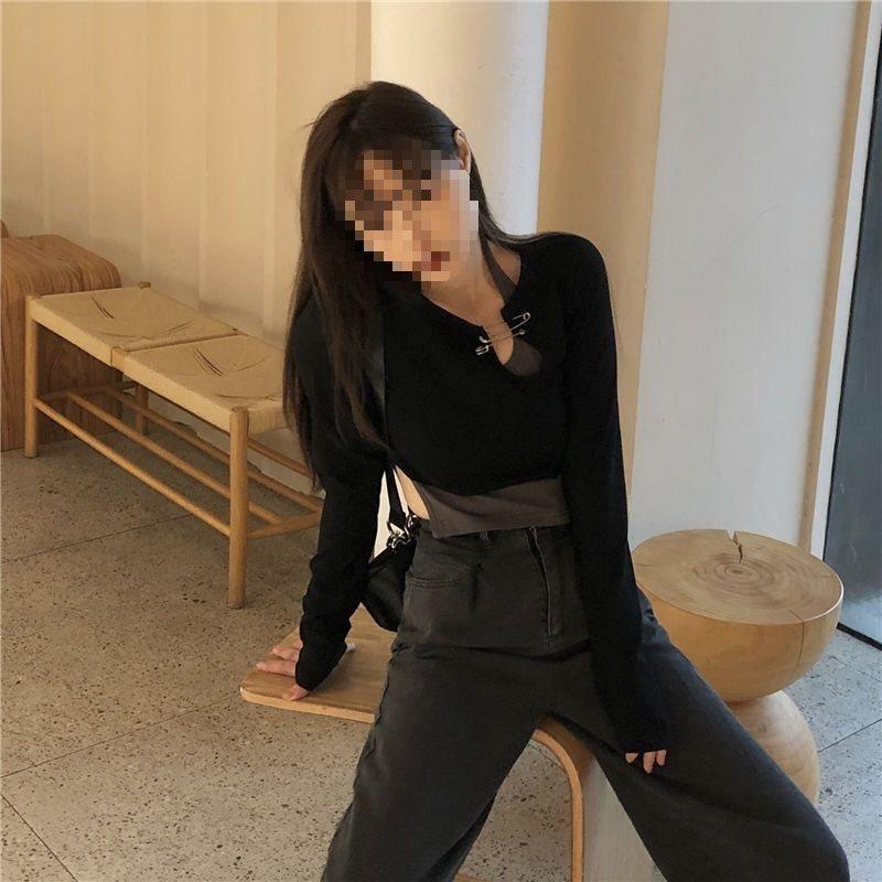 Girl Spring Autumn Short Sleeve T Shirt With Solid Color Design And Round Neck For Casual Wear