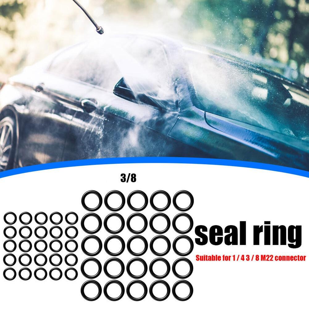 50Pcs Pressure Washer O Rings Hose Ring Kit for 1/4" 3/8" M22 Quick Connect Coupler