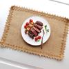 4pc 30X45cm Placemats Rectangle Boho Natural Jute Tassel Table Mats for Kitchen Vintage Dining Rustic Farmhouse Table Decoration