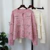 Bow Design Sweater Jacket Autumn and Winter New Loose Sweet Soft Waxy Knitted Cardigan Women