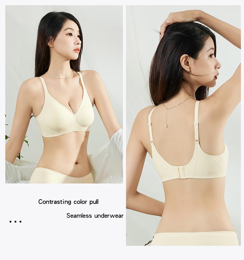 Damen Nahtloser Dünner Push-Up Jelly BH - Anti-Erschlaffung, Bequem, Bügellos, für Kleine Brust, Sommerstil (Modell 3006)