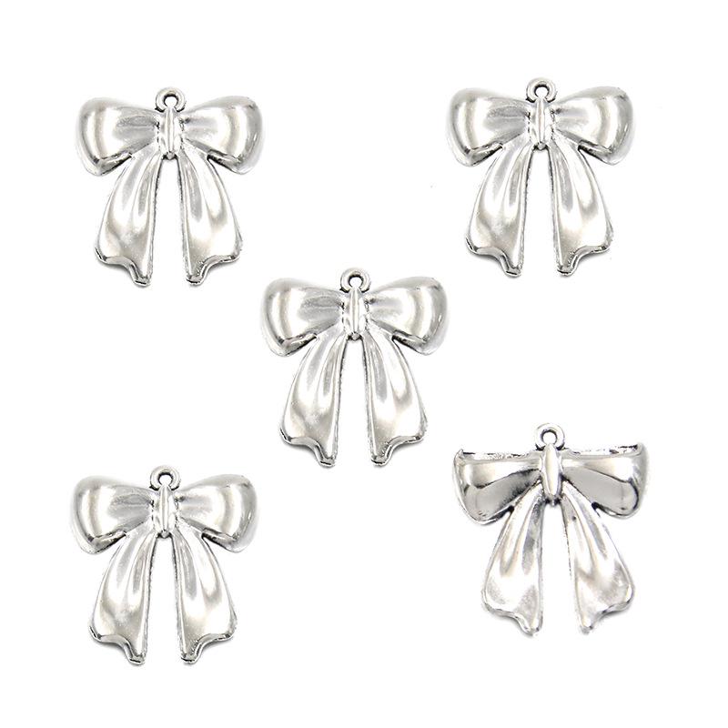 23 Styles Bowknot DIY Alloy Hollow Pendant Charm for Handmade Necklace & Bracelet
