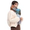 New AC plaid mohair scarf soft waxy warm scarf autumn and winter imitation cashmere shawl women