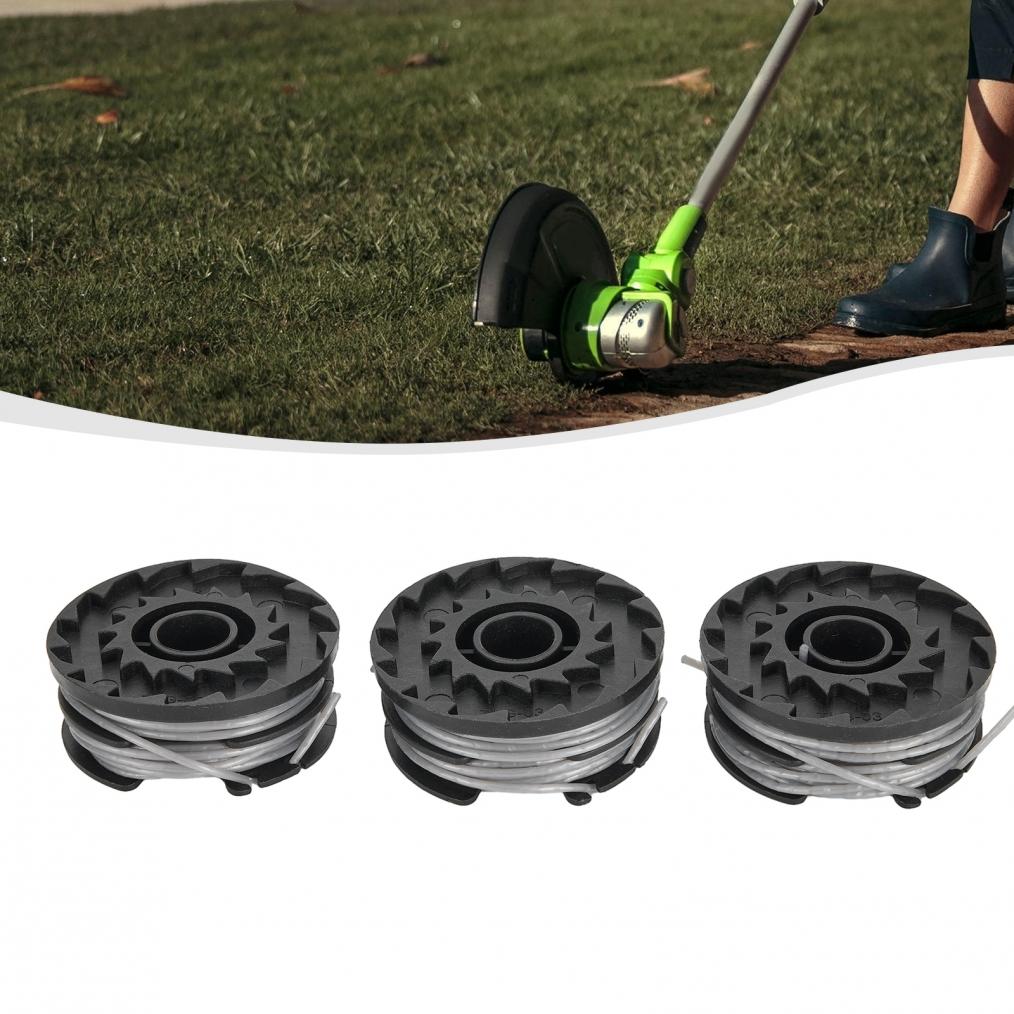 3 Stück/Set Schnurspulen für Greenworks G40LT G40LTK2 Brandneu
