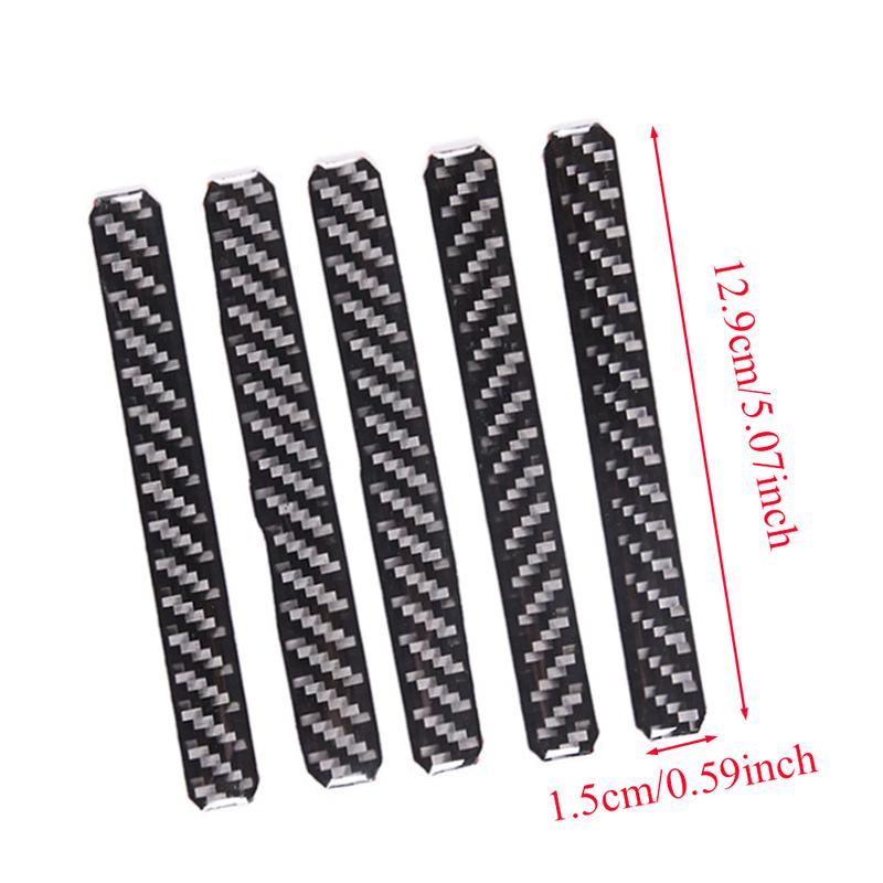 5pcs Front Middle Grid Trim Stickers Front Middle Grid Carbon Fiber Trim Stickers for Ford Maverick -2024