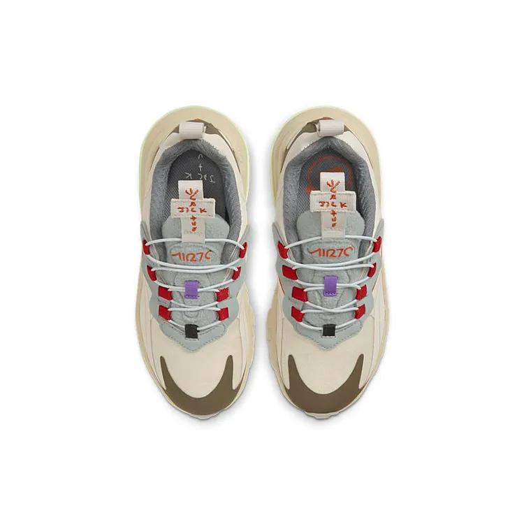 Nike Air Max 270 React ENG PreSchool 'Cactus Trails' (Unisex) Light Cream / Dark Hazel / Mica Green / Starfish Kids' Casual Shoes