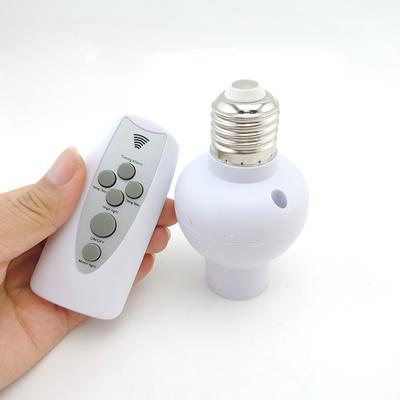 Infrared Wireless Remote Control Lamp Holder Dimmable Timer Bulb Cap Socket Base For Corridor Stairs Indoor Night Light
